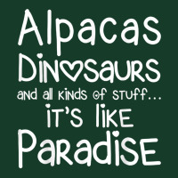 Alpacas Dinosaurs And All Kinds Of Stuff It’s Like Paradise T Shirt Visor Hat | Artistshot