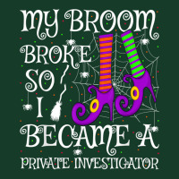 My Broom Broke So I Became A Private Investigator Halloween T Shirt Visor Hat | Artistshot