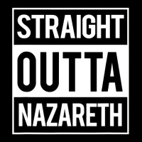 Straight Outta Nazareth Jesus Funny Christian T  Gift Visor Hat | Artistshot