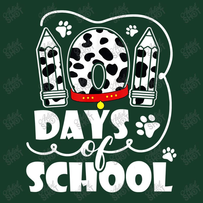 101 Days Of School Dalmatian Dog 100 Days Smarter Teachers T Shirt Visor Hat | Artistshot