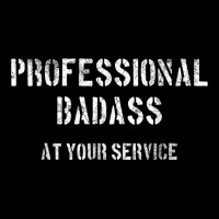 Professional Badass At Your Service Muscle Gym Tough Manly T Shirt Visor Hat | Artistshot