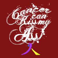 Bladder Cancer T  Shirt Cancer Can Kiss My Ass! Bladder ( Blue, Yellow Snapback Trucker Cap | Artistshot