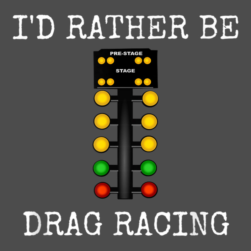 I'd Rather Be Drag Racing In My Race Car Line It Up Shirt Adjustable Baseball Cap by AaronRamel | Artistshot