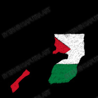 Palestinian Territories Map Flag Drawing Line Art Dyed Cap | Artistshot