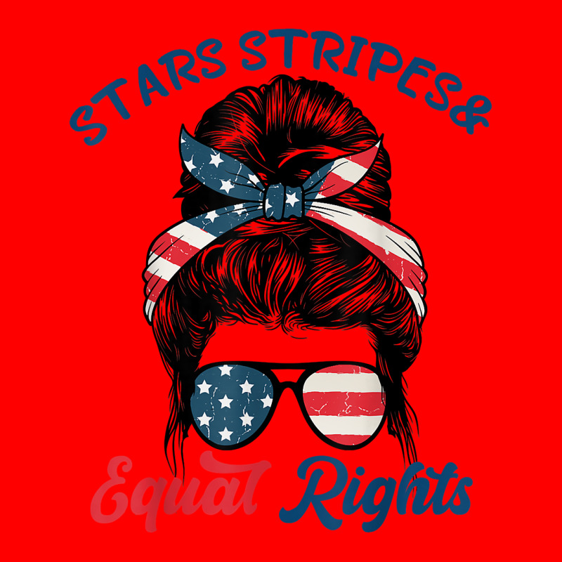 Pro Choice Feminist Stars Stripes Equal Rights Messy Bun T Shirt Bomber Jacket | Artistshot