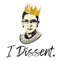 I Dissent Rbg Ruth Bader Ginsburg Lace Collar Graphic Womens T Shirt Bomber Jacket | Artistshot