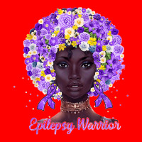 Purple Flowers Afro Hair Black Woman Epilepsy Warrior T Shirt Bomber Jacket | Artistshot