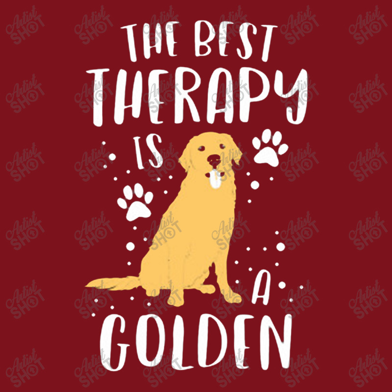 The Best Therapy Is A Golden Retriever Dog Puppy Beanie by johnoconnorart | Artistshot