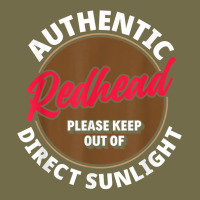 Authentic Redhead Keep Out Of Sunlight   Funny Ginger T Shirt Dyed Cap | Artistshot