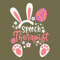 Speech Language Therapist T  Shirt Bunny Speech Language Therapist S L Dyed Cap | Artistshot