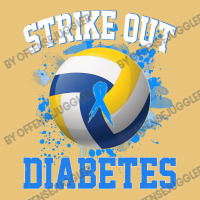 Volleyball Sport Lover Strike Out Diabetes Awareness Volleyball Fighte Dyed Cap | Artistshot