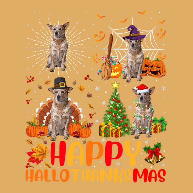 Halloween Christmas Australian Cattle Dog Hallothanksmas Urban Pullover Hoodie by peafowl | Artistshot