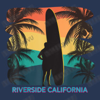 Riverside California Ca Palm Tree Surfboard Surfer Surfing T Shirt Men Denim Jacket | Artistshot