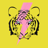 Tiger And Hot Pink Lightning Bolt T Shirt Beanie | Artistshot