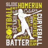 Softball Typography Word Art Funny Batter Pitcher Catcher T Shirt Beanie | Artistshot