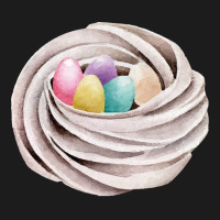 Handrawn Easter Themed Food T  Shirt Meringue Cookie Nest With Colorfu Beanie | Artistshot