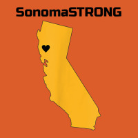 Support Sonoma Strong California State Heart Love T Shirt Beanie | Artistshot