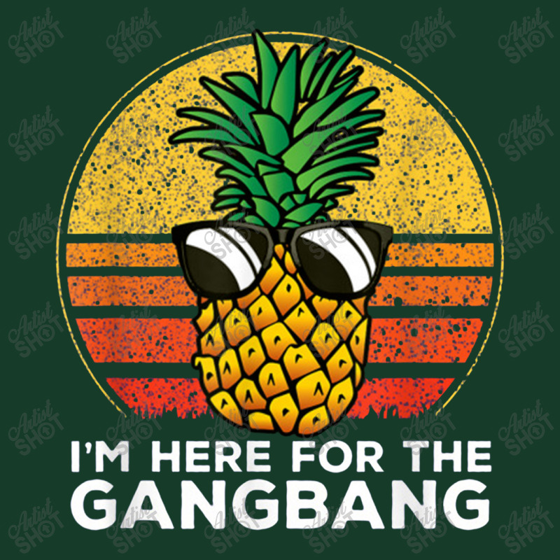 I'm Here For The Gangbang Upside Down Pineapple Swingerswinger Visor Hat | Artistshot