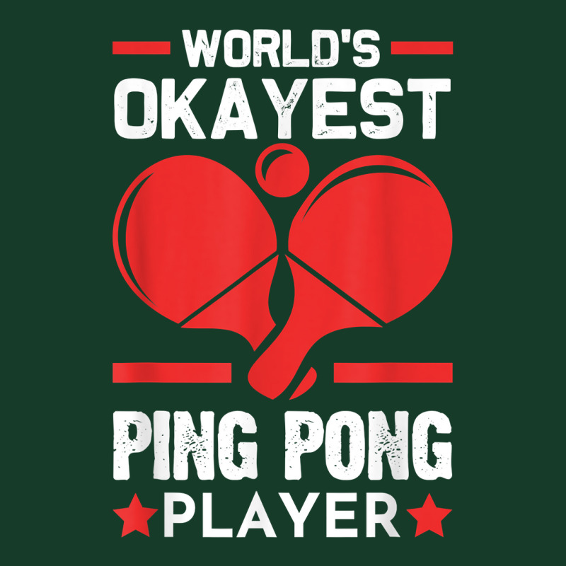 World's Okayest Ping Pong Player Ping Pong T Shirt Visor hat by corni3t6 | Artistshot