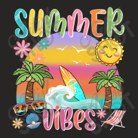 Summer Vibes Ladies Fitted T-shirt | Artistshot