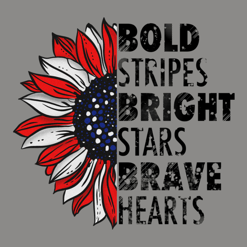 Bold Stripes Bright Stars Brave Hearts Snapback Trucker Cap | Artistshot