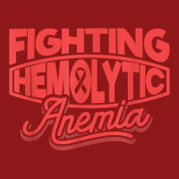 Red Ribbon Fighting For Hemolytic Anemia Awareness T Shirt Foam Trucker Hat | Artistshot