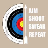 Archery Aim Shoot Swear Repeat Target Arrow Funny T Shirt Foam Trucker Hat | Artistshot