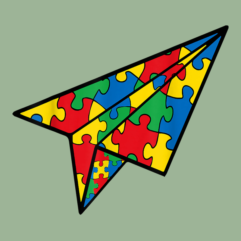 Paper Airplane Puzzle Piece Autism Awareness Boys Kids T Shirt Urban Heavy T-shirt | Artistshot