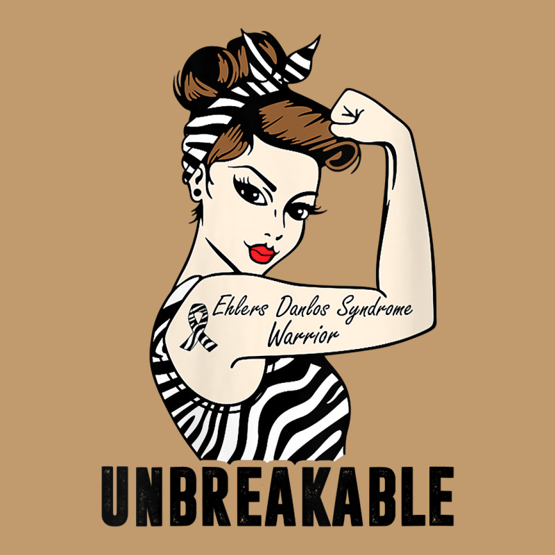 Womens Ehlers Danlos Syndrome Warrior Unbreakable Strong Woman V Neck Urban Heavy T-shirt | Artistshot