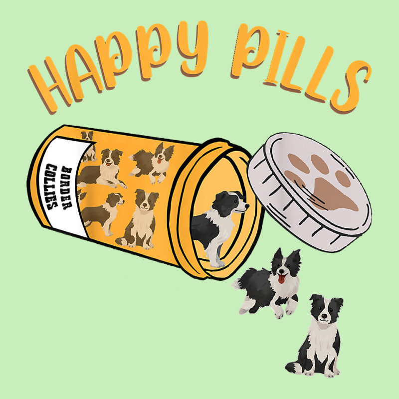 Happy Pills Border Collie Dog Lover T Shirt Urban Pullover Hoodie | Artistshot