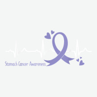 Heartbeat Periwinkle Blue Ribbon Stomach Cancer Awareness T Shirt Urban Pullover Hoodie | Artistshot