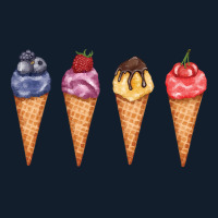 Assorted Ice Cream Cones T  Shirt Assorted Ice Cream Cones Set   Blueb Beanie | Artistshot