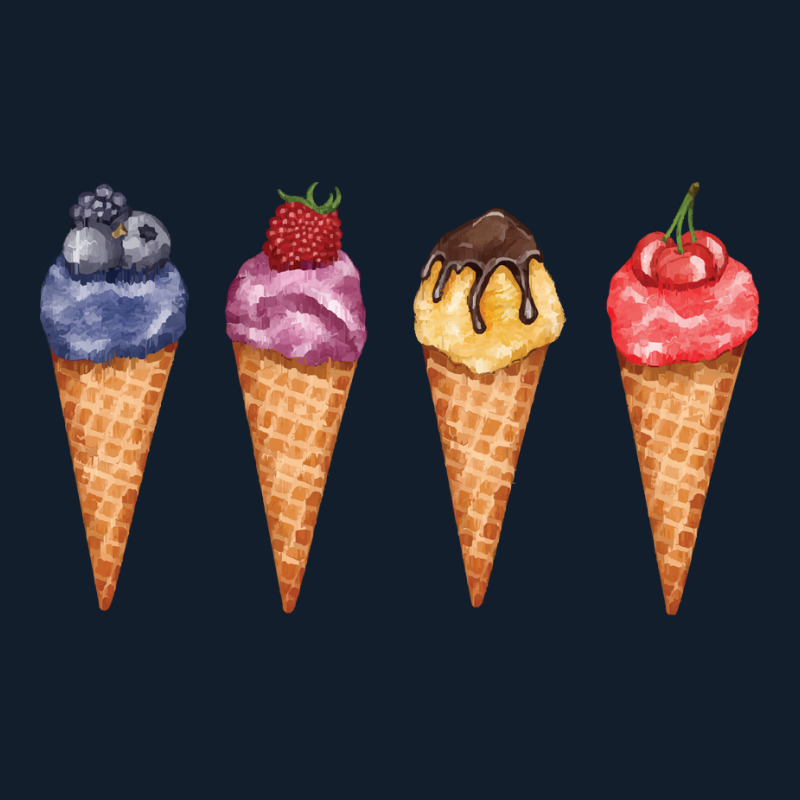 Assorted Ice Cream Cones T  Shirt Assorted Ice Cream Cones Set   Blueb Beanie by thymeartiste | Artistshot