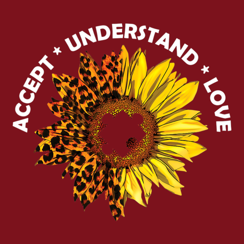 Accept Understand Love Sunflower Leopard Autism Teacher Beanie by LindsayYuh | Artistshot