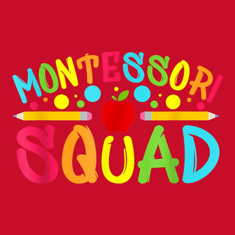 Funny Montessori Squad Montessori Teacher Back To School T Shirt Visor Hat | Artistshot