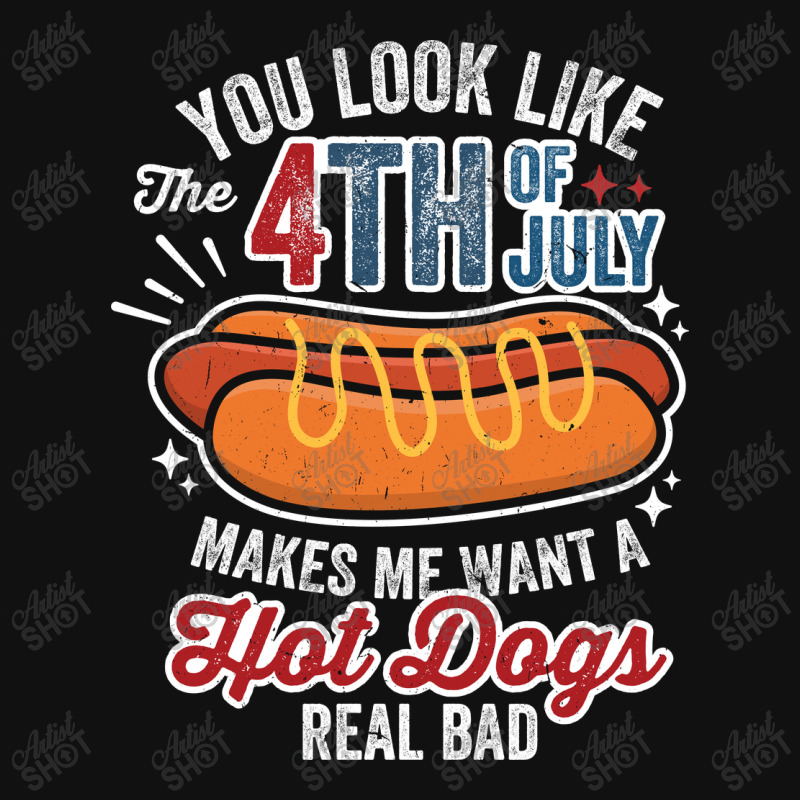 You Look Like 4th Of July Hot Dog Baby Bibs by NQArtist | Artistshot