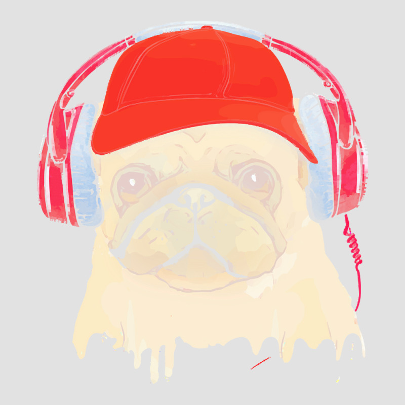 Pug T  Shirt Pug, Pug Face And Music Headphones, Pug Lovers, Gift For Foam Trucker Hat by raftdesign | Artistshot