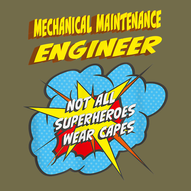 Mechanical Maintenance Engineer Funny Superhero Job T Shirt Dyed Cap by Smykowskicalob1991 | Artistshot