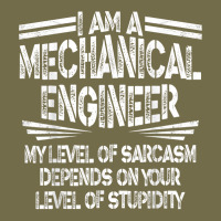 My Level Of Sarcasm Sarcastic Mechanical Engineer T Shirt Dyed Cap | Artistshot