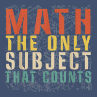 Math The Only Subject That Counts Funny Retro Math Teacher T Shirt Dyed Cap | Artistshot