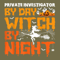 Funny Private Investigator By Day Witch By Night Halloween T Shirt Dyed Cap | Artistshot