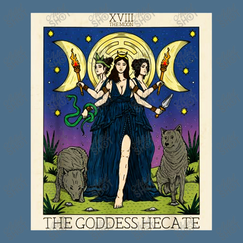 Hecate Triple Moon Goddess Hekate Wheel Witch Tarot Card Dyed Cap by Camaro | Artistshot