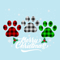 Merry Christmas Buffalo Plaid Shirt Red White Green Dog Paws Long Slee Urban Heavy T-shirt | Artistshot