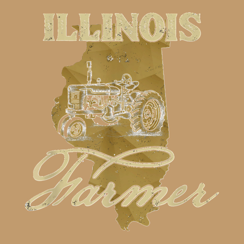 Illinois Farmer Tractor Lover State Map Farming Local Farmer Urban Heavy T-shirt by EaglesonBonnie | Artistshot