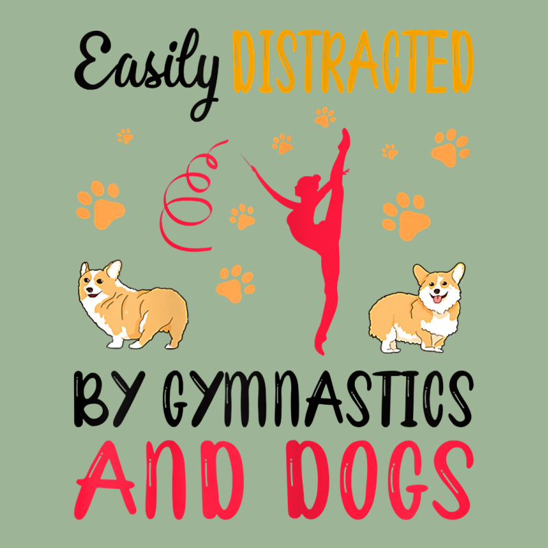 Womens Easily Distraced By Gymnastics And Dogs Gymnast Acrobat T Shirt Urban Pullover Hoodie | Artistshot