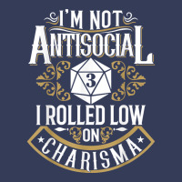 Not Antisocial, Rolled Low Charisma Funny Rpg Loves Dragons T Shirt Visor Hat | Artistshot