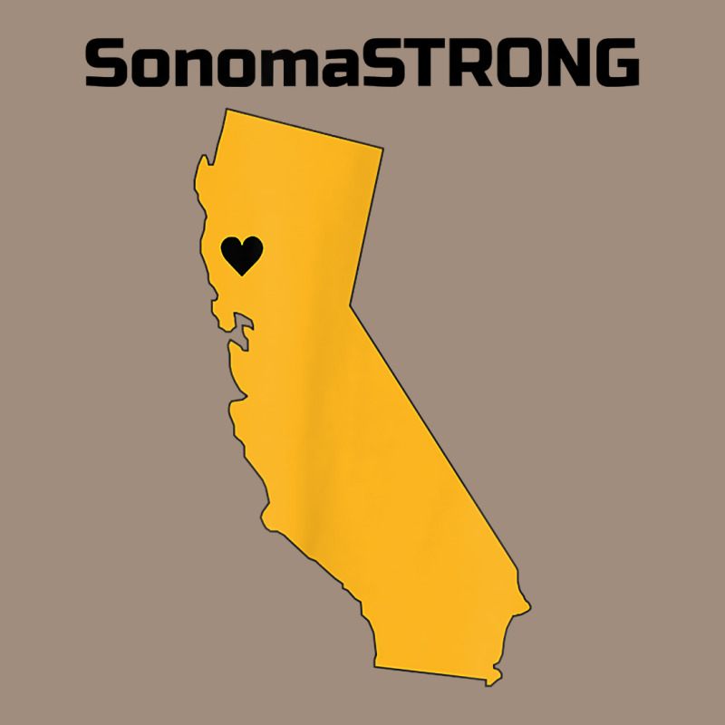 Support Sonoma Strong California State Heart Love T Shirt Visor hat by rainandehay | Artistshot