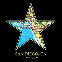 Retro Vintage Usa Map Of San Diego City In California T Shirt Visor Hat | Artistshot