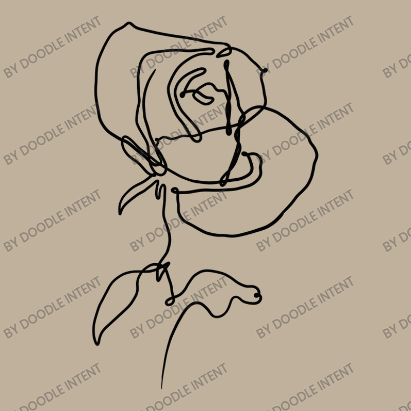 Rose Flower With Leaves Sun Shade Cap by Doodle Intent | Artistshot