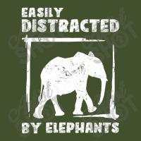 Easily Distracted By Elephants | Funny Zoo Sun Shade Cap | Artistshot